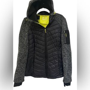 HFX Performance (New without tags) Women’s knitted hooded jacket Size: Large